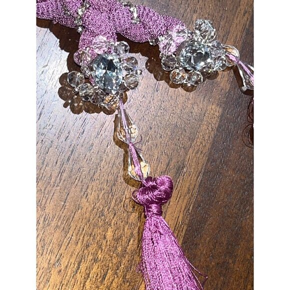 PatBO Cut Out Maxi Dress in Orchid 38 6 New Womens Bodycon Midi Crystals - Picture 8 of 16